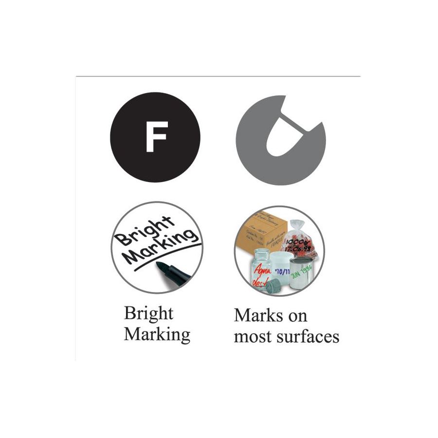Faber-Castell - Marker Slim Permanent fine, black, blistercard of 1