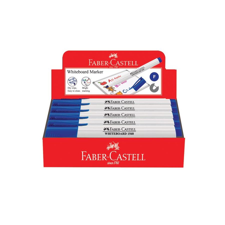 Faber-Castell - Marker Slim Whiteboard, fine, blue