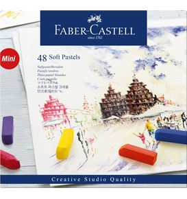 Faber-Castell - Soft pastels mini, cardboard wallet of 48