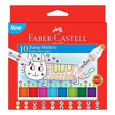 Faber-Castell - Stamp Markers, carboard wallet of 10
