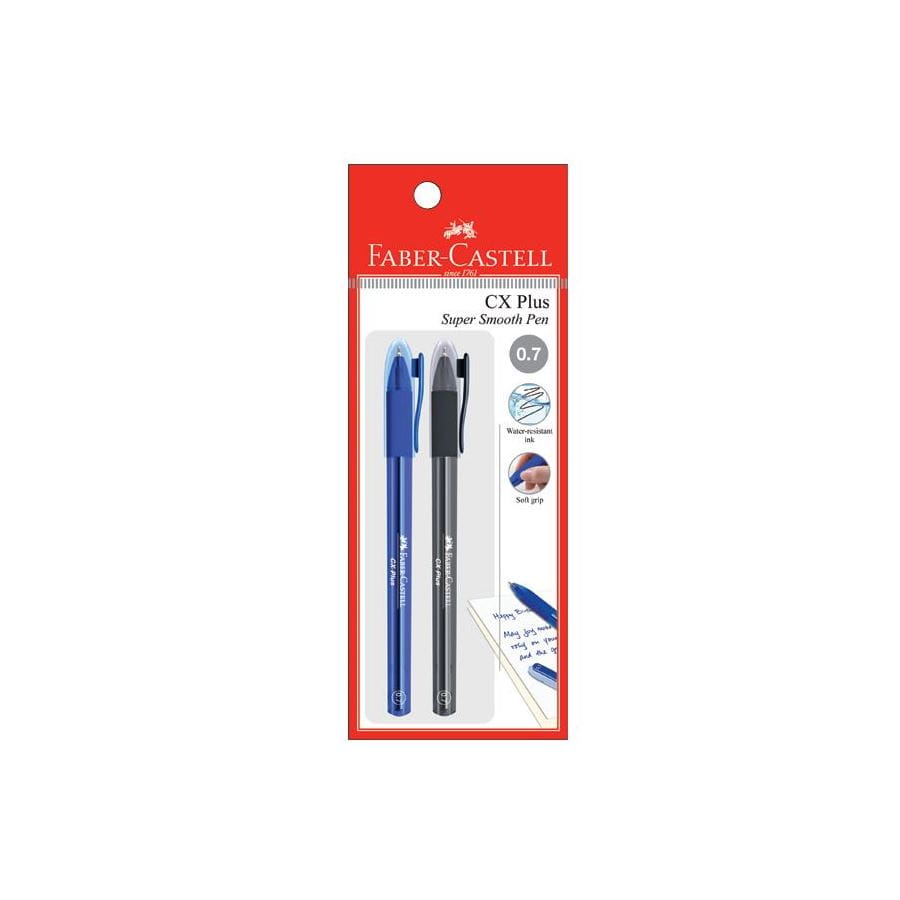 Faber-Castell - Ballpoint pen CX Plus 0.7mm, blistercard of 2