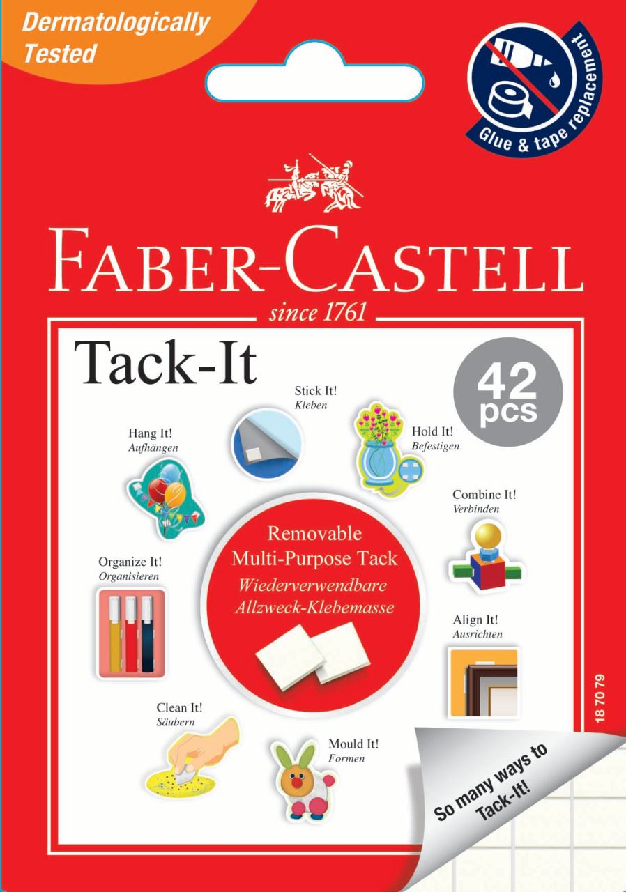 Faber-Castell - Adhesive Tack-It, 42pcs, 30g white