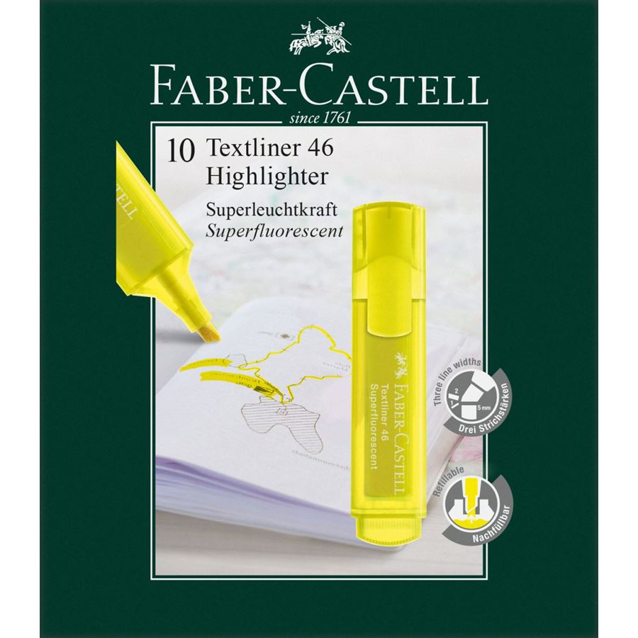 Faber-Castell - Textliner 46 Superflourescent, yellow