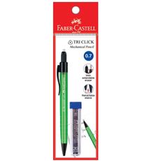 Faber-Castell - Mechancial pencil Tri Click 0.7mm with leads, Classic Colors