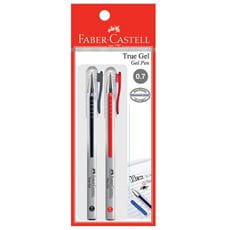 Faber-Castell - Gel pen True Gel, 0.7mm, blistercard of 2