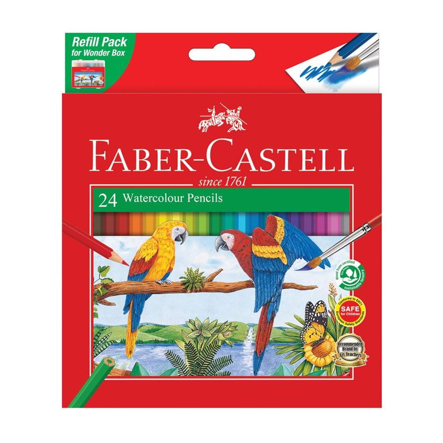 Faber-Castell - Watercolour pencil refill pack 24L