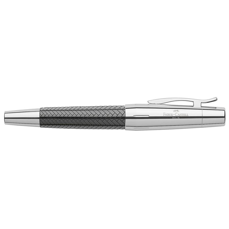 Faber-Castell - e-motion precious resin parquet fountain pen, M, black