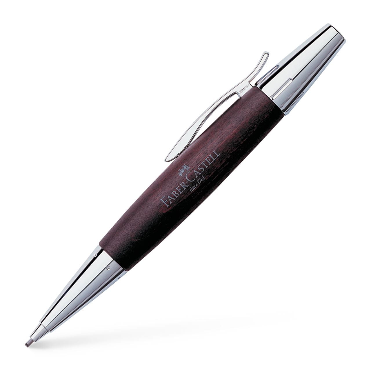 Faber-Castell - e-motion wood twist pencil, 1.4 mm, dark brown
